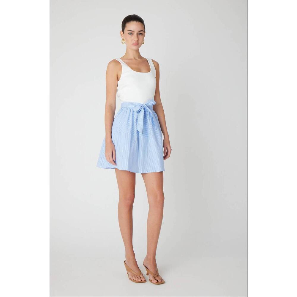 NEW JS71 solene dress in blue/white stripe